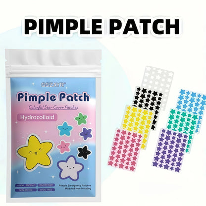 Hydrocolloid Pimple Patches - Fun Star Shaped Patches