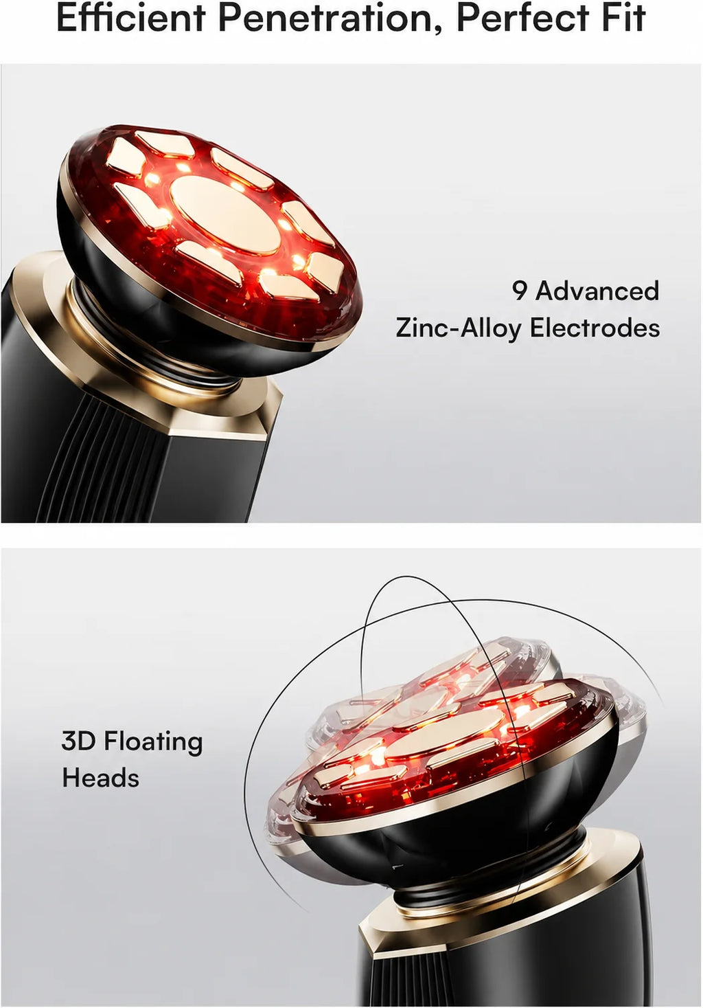 3 in 1 red light facial and neck beauty device, a skincare tool that eliminates skin swelling and tightens the skin