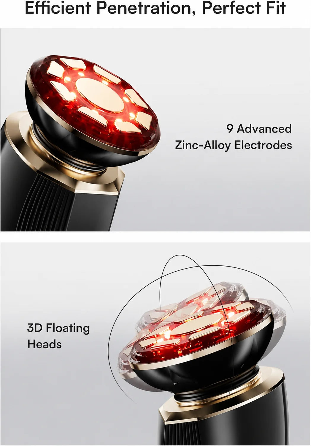 3 in 1 red light facial and neck beauty device, a skincare tool that eliminates skin swelling and tightens the skin
