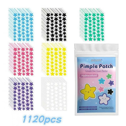 Hydrocolloid Pimple Patches - Fun Star Shaped Patches