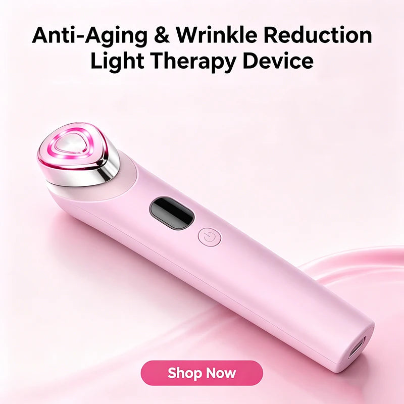Wireless USB Charging 7 in 1 Beauty Device Multi Color LED Lights Skin Rejuvenation