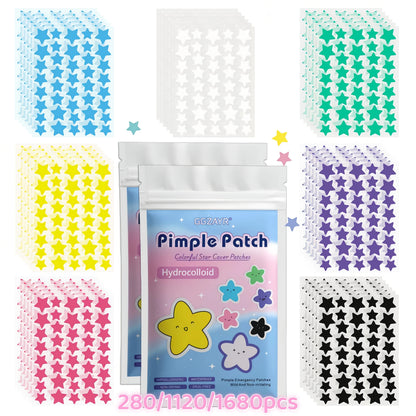 Hydrocolloid Pimple Patches - Fun Star Shaped Patches