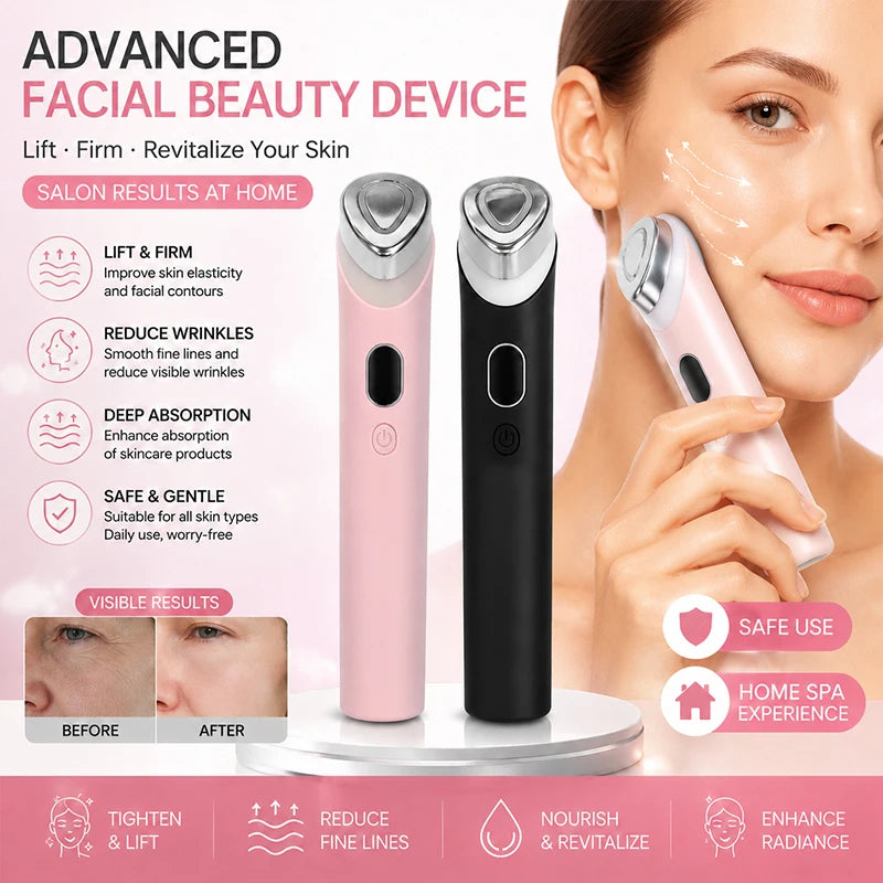 Wireless USB Charging 7 in 1 Beauty Device Multi Color LED Lights Skin Rejuvenation